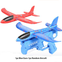 SkyGlider: One-Click Foam Airplane Toy with Large Throwing Plane - Perfect Gift for Adventurous Kids!