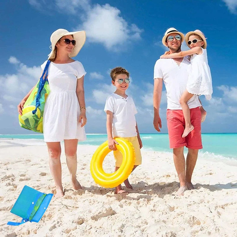 Sandy Tots Mesh Marvel: Versatile Beach & Toy Storage Bag - The Little Big Store
