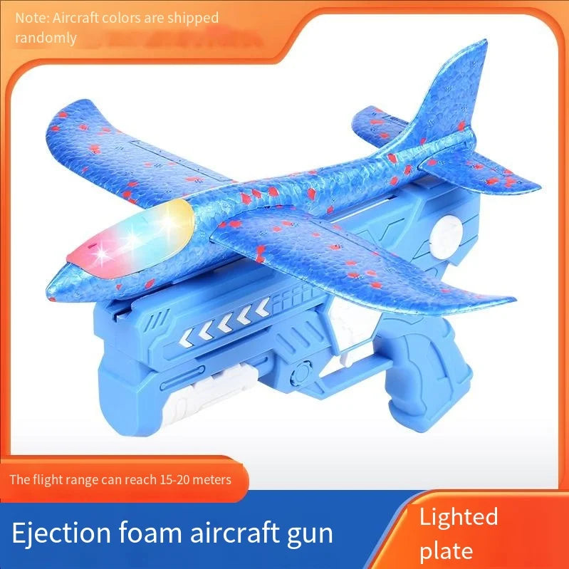 SkyGlider: One-Click Foam Airplane Toy with Large Throwing Plane - Perfect Gift for Adventurous Kids!