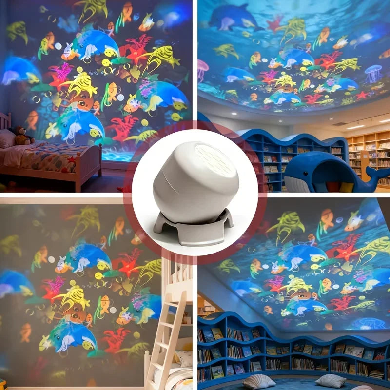 Galaxy Projection Lamp with Rotating Nebula Lights, Music Sync & Remote Control