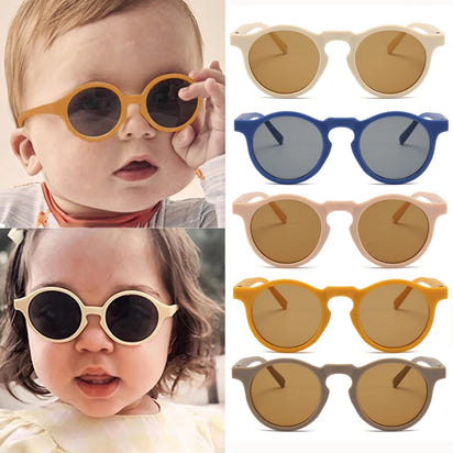 Little Luxe Vintage Round UV400 Sunglasses - The Little Big Store