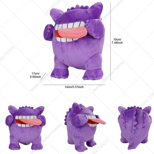 New Pokemon Sleeping Gengar Plush Toys Anime Pocket Monster Mega