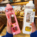 Cuddly Bear Sippy Cup: Kawaii Water Bottle with 3D Bear Sticker and Straw, BPA-Free Plastic, 700ml - The Little Big Store
