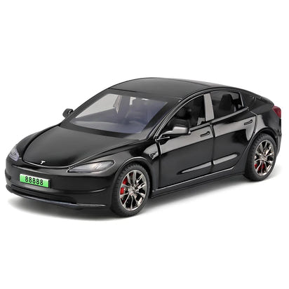 ⚡️ TeslaDream™ 2024 Model 3 Diecast Car – 1:32 Alloy Toy with Lights & Sound | High-Simulation Collectible Gift for Kids & Adults 🚗