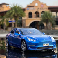 ⚡️ TeslaDream™ 2024 Model 3 Diecast Car – 1:32 Alloy Toy with Lights & Sound | High-Simulation Collectible Gift for Kids & Adults 🚗