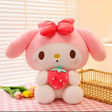 New Kawaii 25cm Sanrio Plush Toy Jade Dog Kuromi Dressing Doll Doll