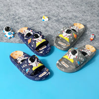Cute Cartoon Astronaut Toddler Slippers for Boys and Girls Open-Toed Sandals - The Little Big Store
