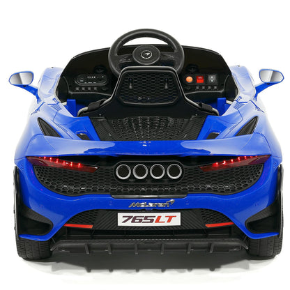 McLaren 765LT 12V Kids Ride-On Car with R/C Parental Remote | Blue - The Little Big Store