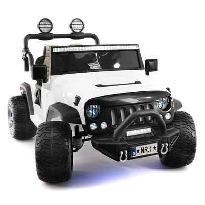 Trail Explorer 24V Kids Ride-On Car Truck with R/C Parental Remote | White - The Little Big Store