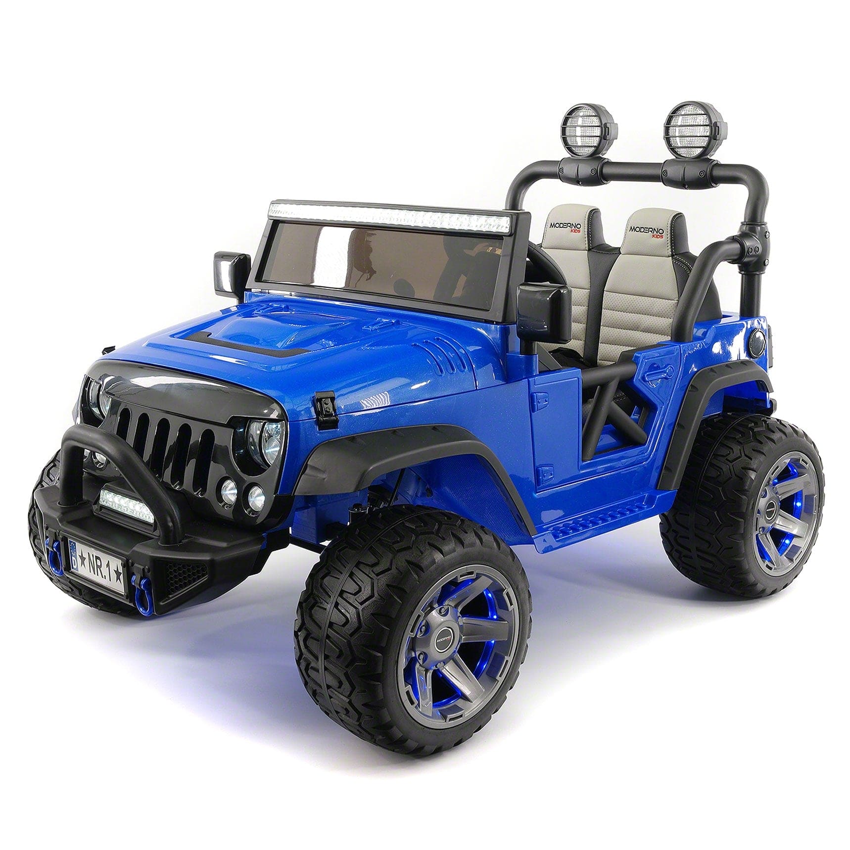 Trail Explorer 12V Kids Ride-On Car Truck with R/C Parental Remote | Blue - The Little Big Store