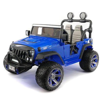 Trail Explorer 12V Kids Ride-On Car Truck with R/C Parental Remote | Blue - The Little Big Store