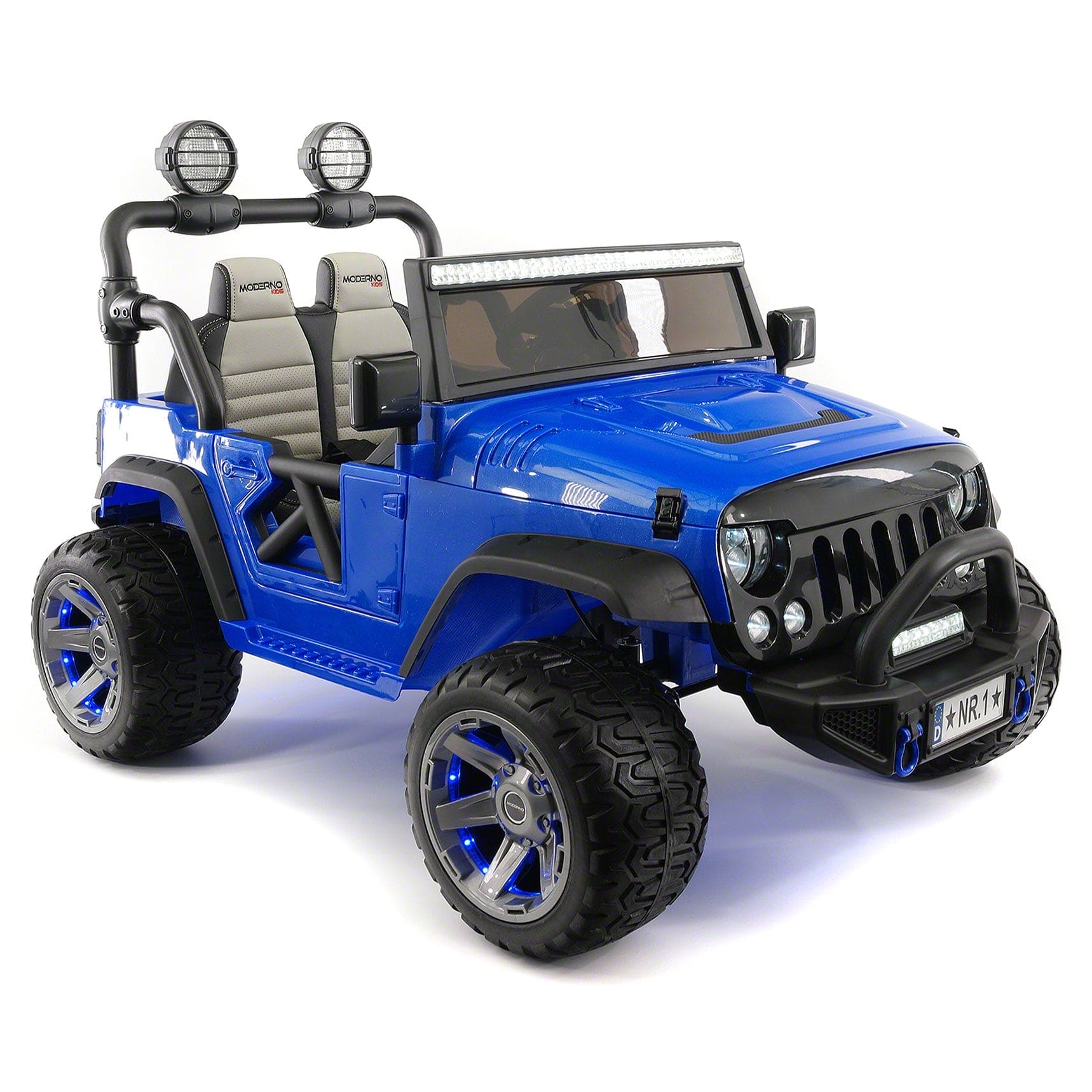 Trail Explorer 12V Kids Ride-On Car Truck with R/C Parental Remote | Blue - The Little Big Store