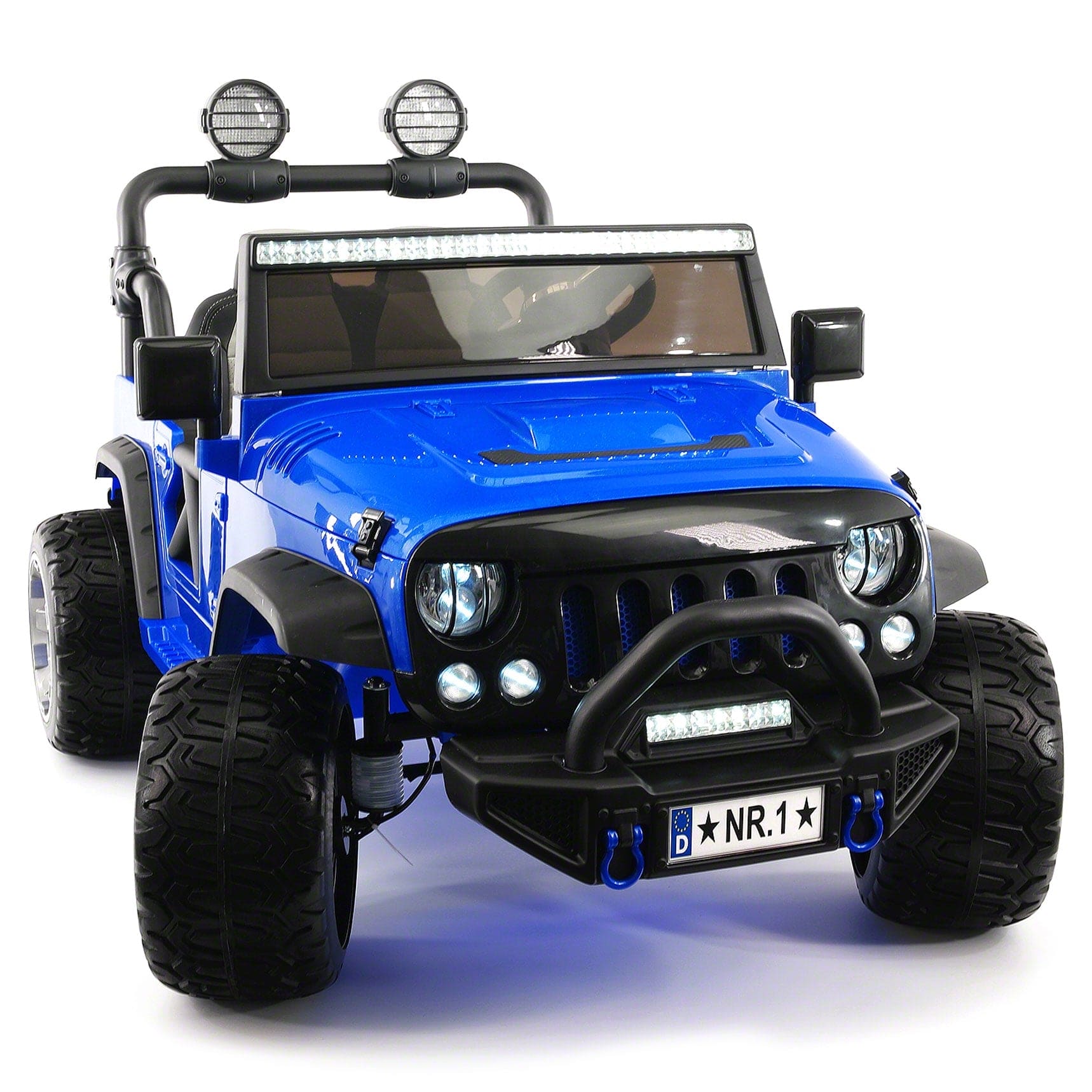 Trail Explorer 12V Kids Ride-On Car Truck with R/C Parental Remote | Blue - The Little Big Store
