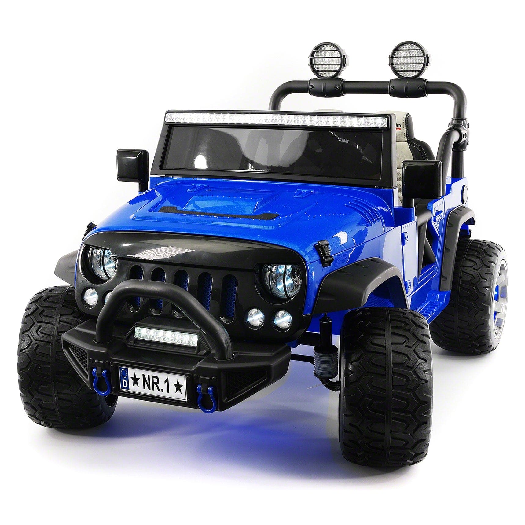 Trail Explorer 12V Kids Ride-On Car Truck with R/C Parental Remote | Blue - The Little Big Store