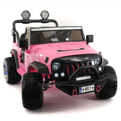Trail Explorer 24V Kids Ride-On Car Truck with R/C Parental Remote | Pink - The Little Big Store