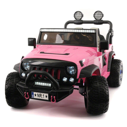 Trail Explorer 24V Kids Ride-On Car Truck with R/C Parental Remote | Pink - The Little Big Store