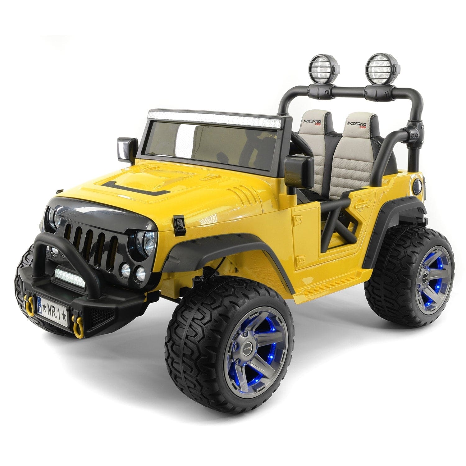 Trail Explorer 24V Kids Ride-On Car Truck with R/C Parental Remote | Yellow - The Little Big Store
