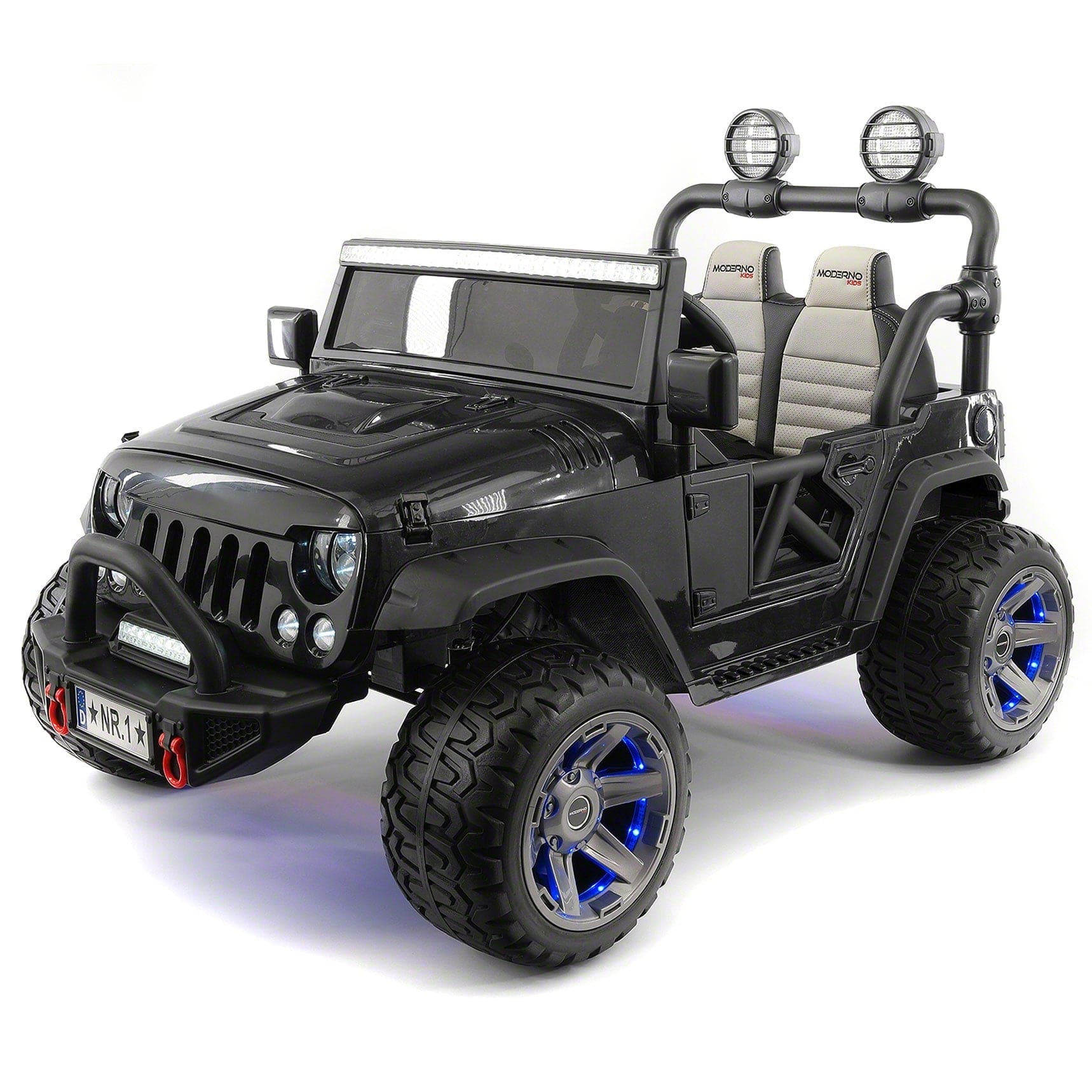 Trail Explorer 24V Kids Ride-On Car Truck with R/C Parental Remote | Black - The Little Big Store