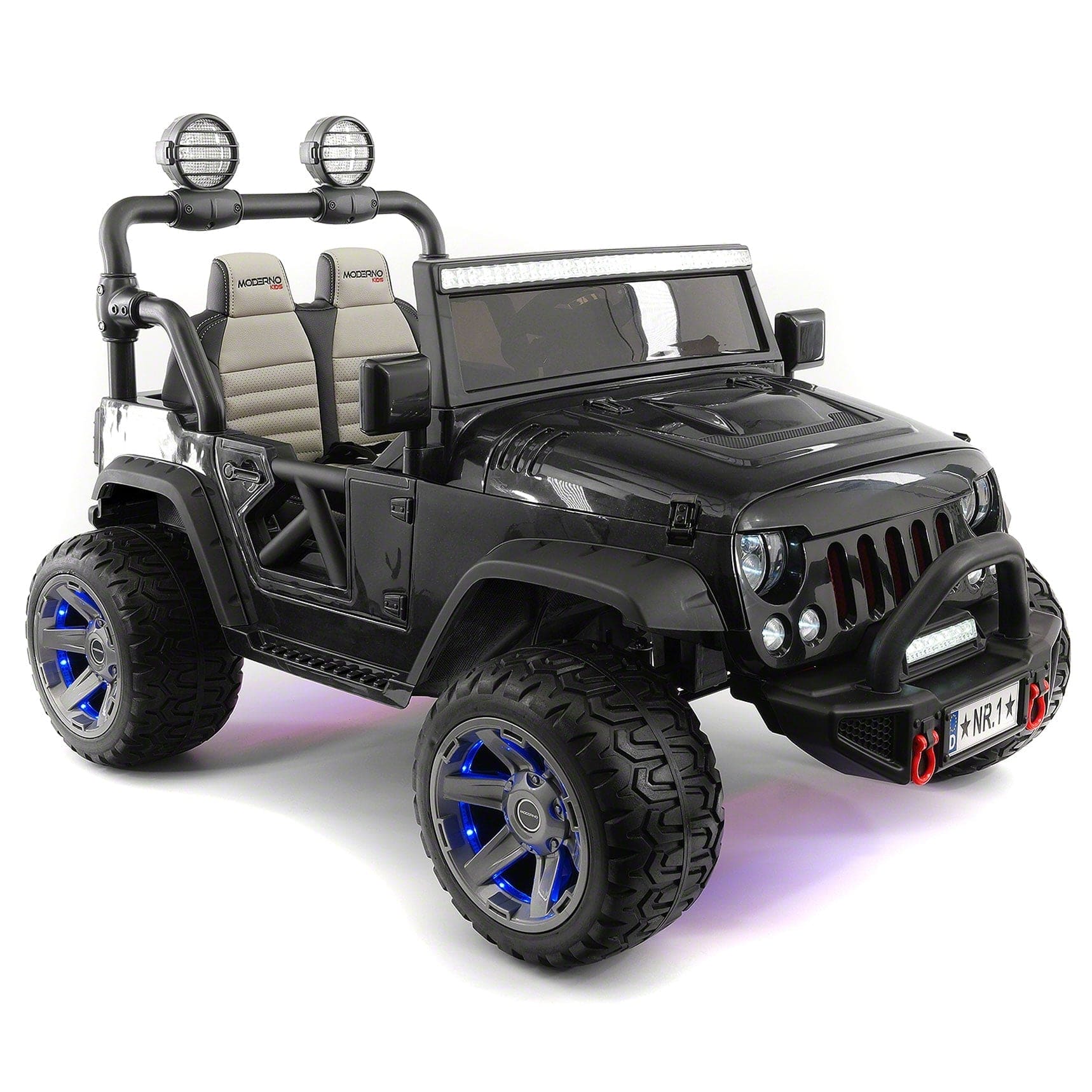 Trail Explorer 24V Kids Ride-On Car Truck with R/C Parental Remote | Black - The Little Big Store