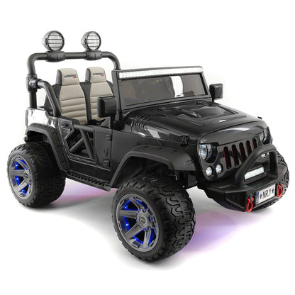 Trail Explorer 24V Kids Ride-On Car Truck with R/C Parental Remote | Black - The Little Big Store