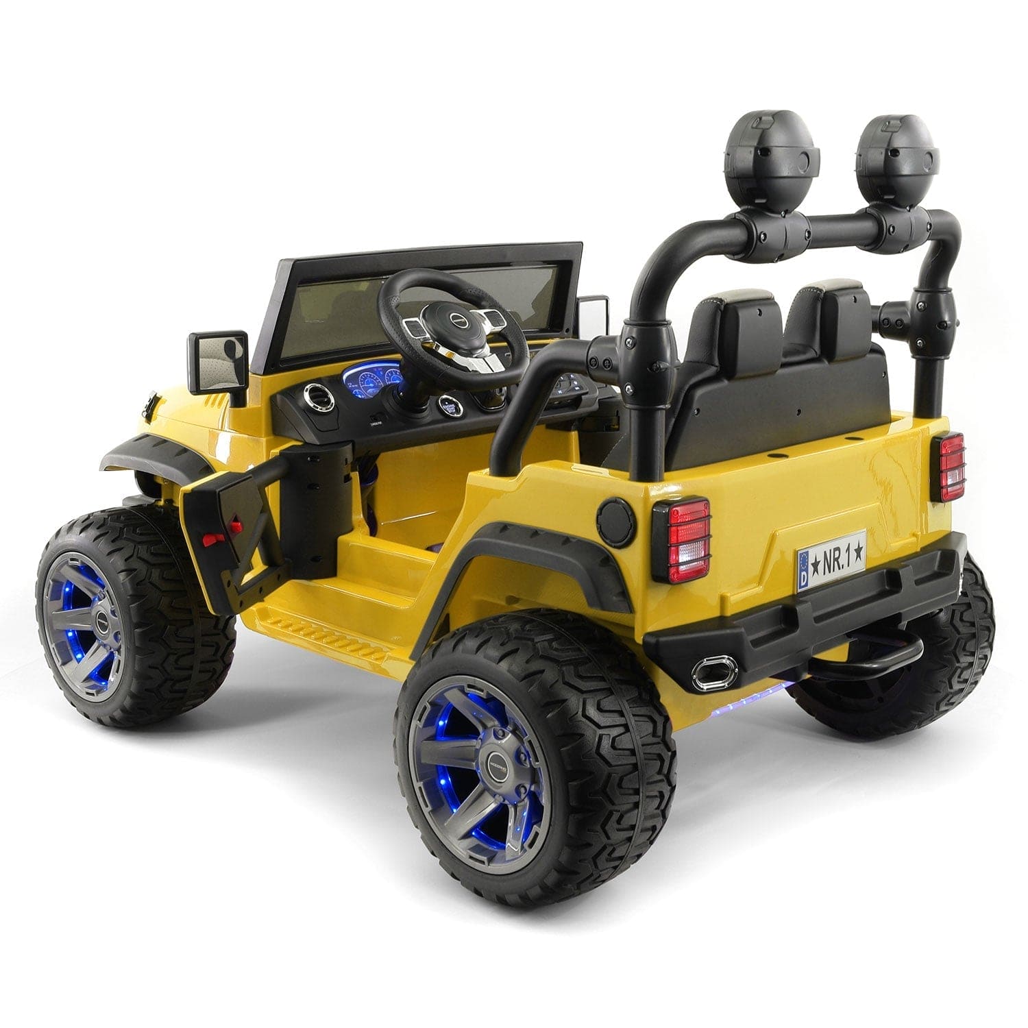 Trail Explorer 24V Kids Ride-On Car Truck with R/C Parental Remote | Yellow - The Little Big Store