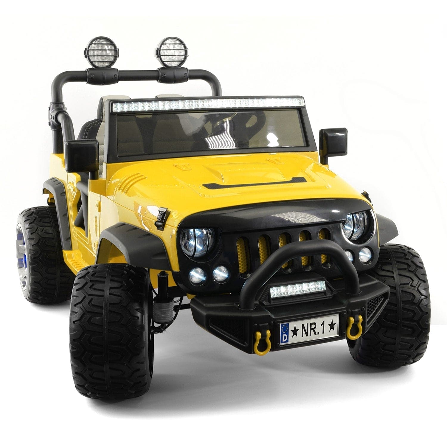 Trail Explorer 24V Kids Ride-On Car Truck with R/C Parental Remote | Yellow - The Little Big Store