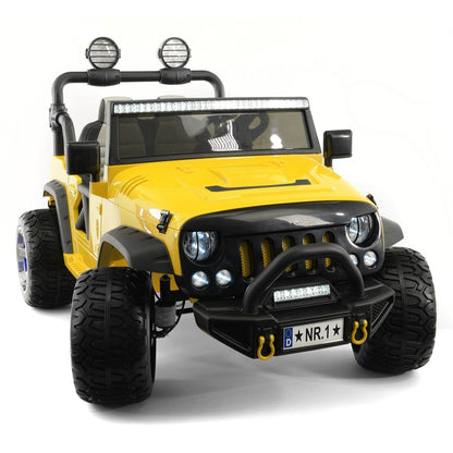 Trail Explorer 24V Kids Ride-On Car Truck with R/C Parental Remote | Yellow - The Little Big Store
