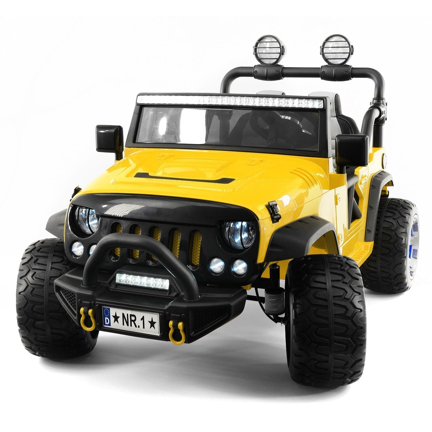 Trail Explorer 24V Kids Ride-On Car Truck with R/C Parental Remote | Yellow - The Little Big Store
