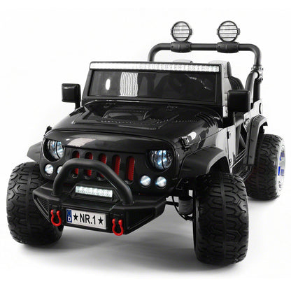 Trail Explorer 24V Kids Ride-On Car Truck with R/C Parental Remote | Black - The Little Big Store