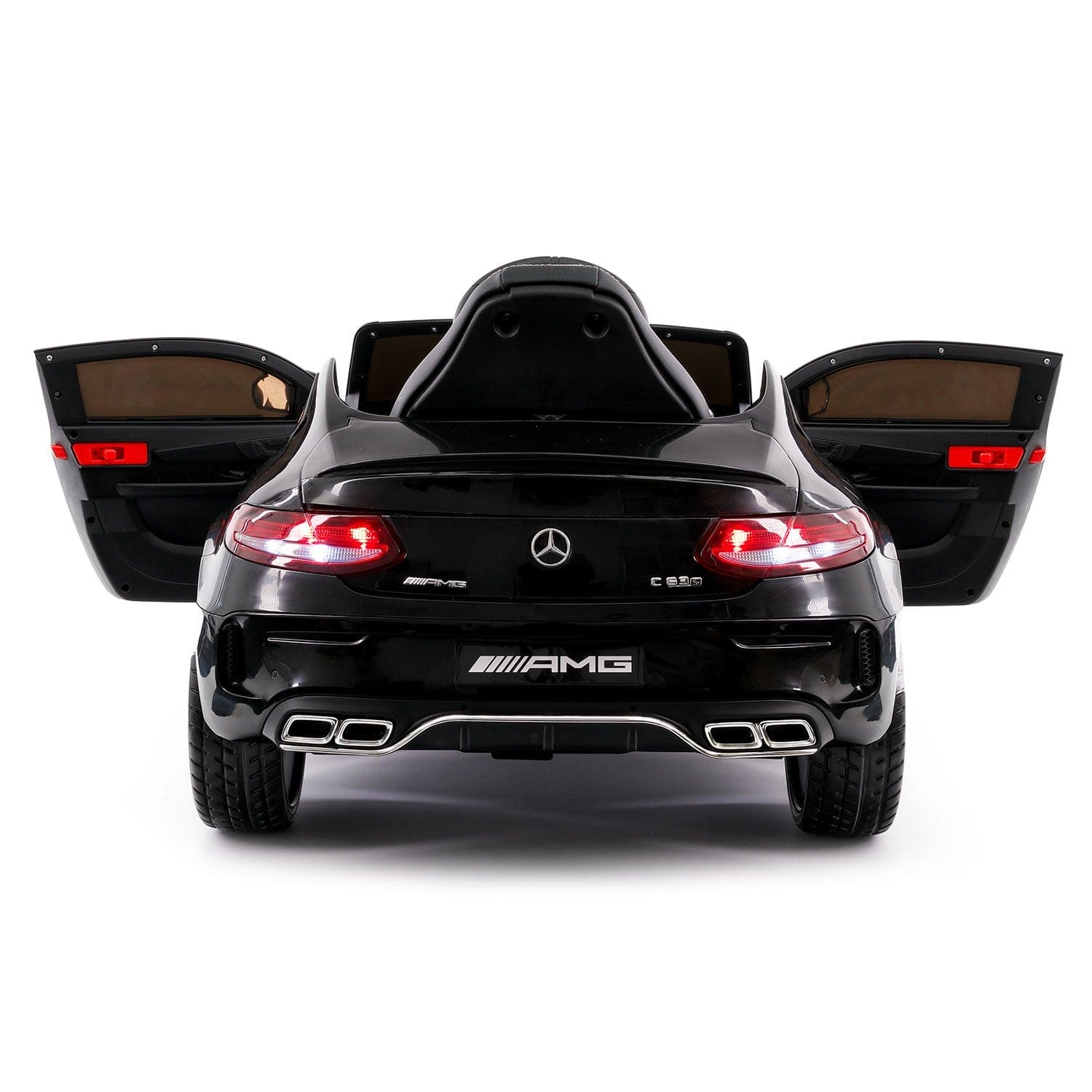 Mercedes C63S 12V Kids Ride-On Car with R/C Parental Remote | Black - The Little Big Store