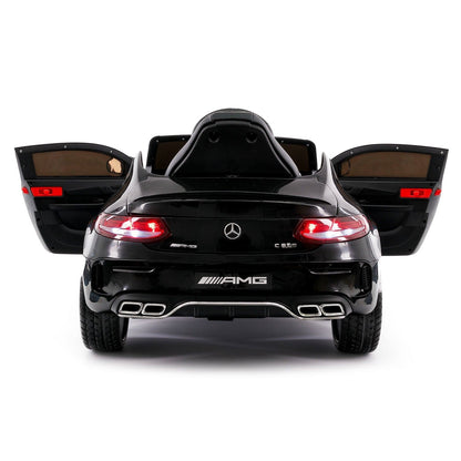 Mercedes C63S 12V Kids Ride-On Car with R/C Parental Remote | Black - The Little Big Store