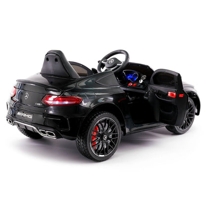 Mercedes C63S 12V Kids Ride-On Car with R/C Parental Remote | Black - The Little Big Store