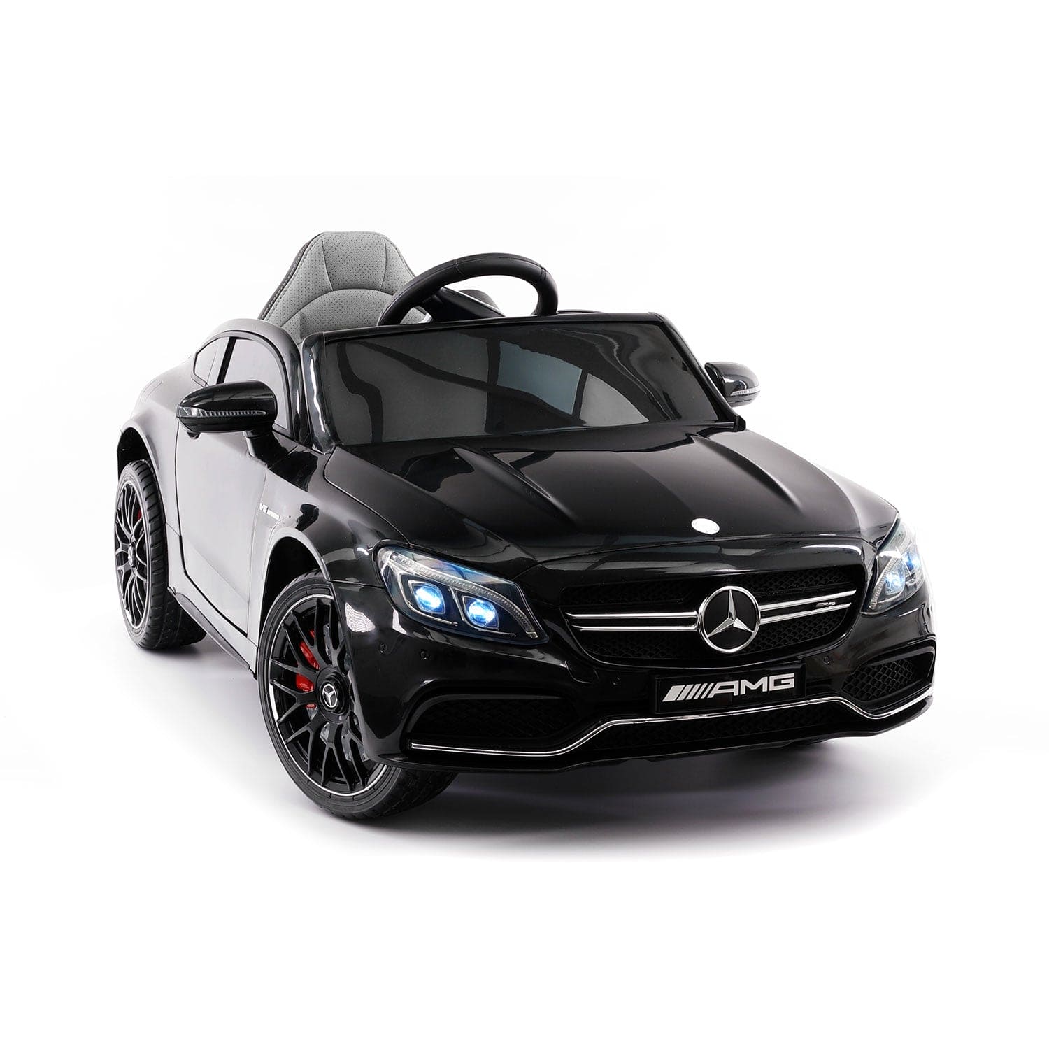 Mercedes C63S 12V Kids Ride-On Car with R/C Parental Remote | Black - The Little Big Store