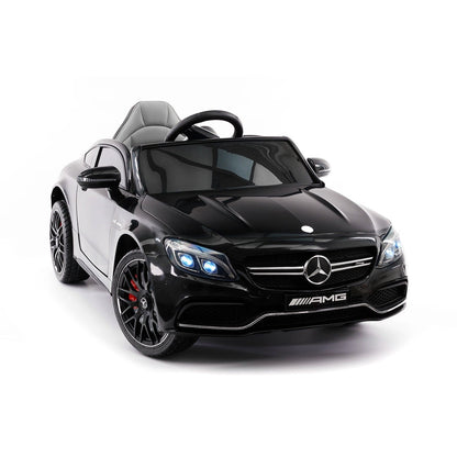 Mercedes C63S 12V Kids Ride-On Car with R/C Parental Remote | Black - The Little Big Store