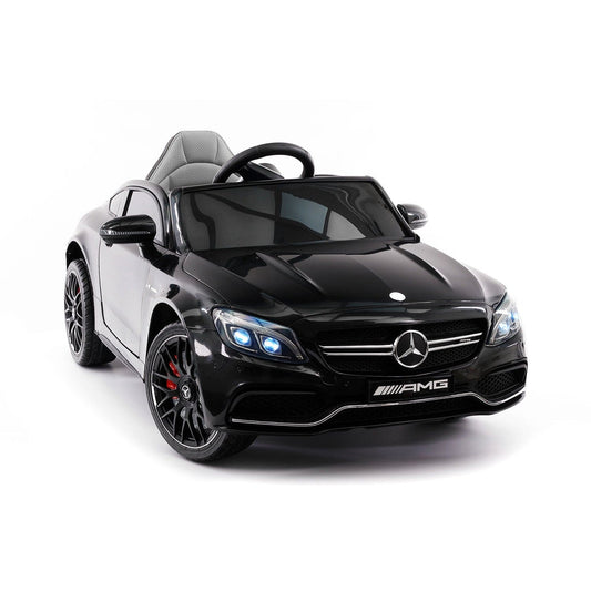 Mercedes C63S 12V Kids Ride-On Car with R/C Parental Remote | Black - The Little Big Store