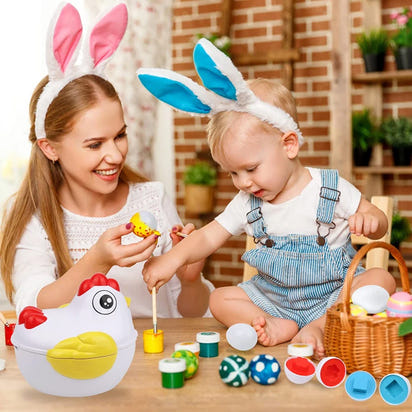 Matching Montessori Sensory Educational Eggs - The Little Big Store