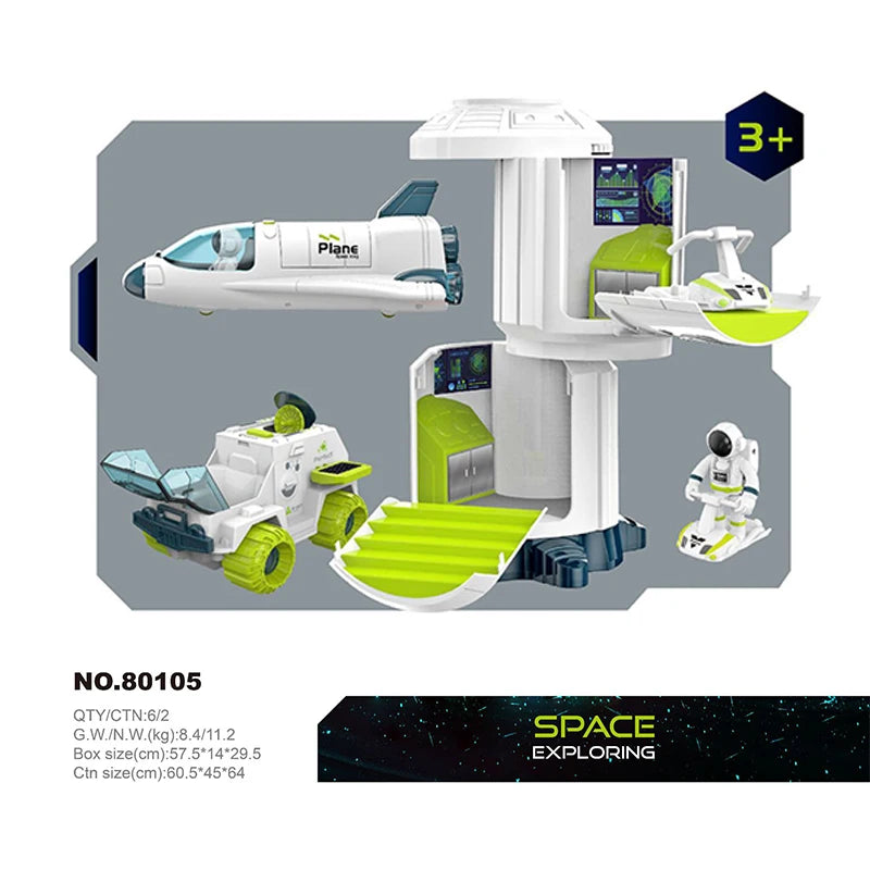 Cosmic Quest: Acousto-Optic Space Explorer Set - Ignite Imagination with Rocket Puzzles, Space Stations & Shuttles! 🚀 - The Little Big Store