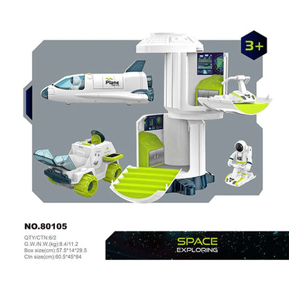 Cosmic Quest: Acousto-Optic Space Explorer Set - Ignite Imagination with Rocket Puzzles, Space Stations & Shuttles! 🚀 - The Little Big Store