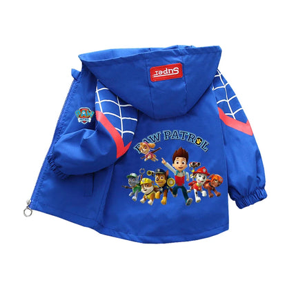 🐾 Paw Patrol Pals™ Spring Hoodie Jacket – Kids’ Cartoon Windbreaker for Boys & Girls (2-8 Years) 🌸🧥