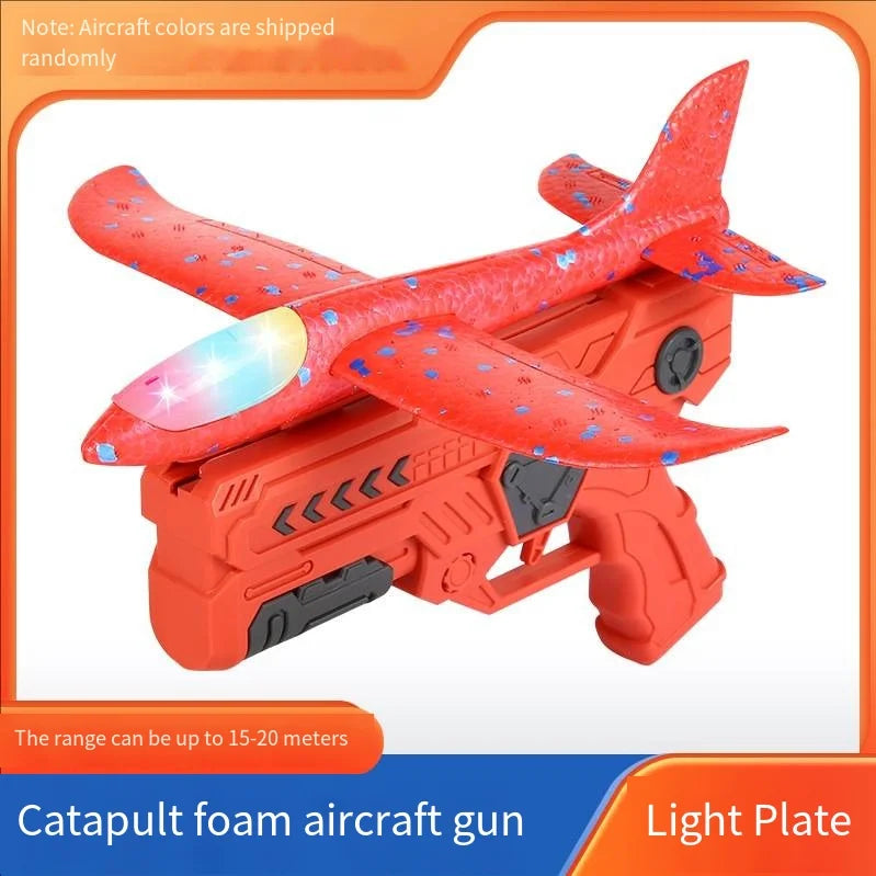 SkyGlider: One-Click Foam Airplane Toy with Large Throwing Plane - Perfect Gift for Adventurous Kids!