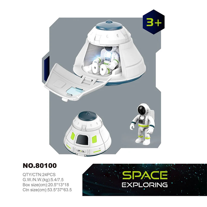 Cosmic Quest: Acousto-Optic Space Explorer Set - Ignite Imagination with Rocket Puzzles, Space Stations & Shuttles! 🚀 - The Little Big Store
