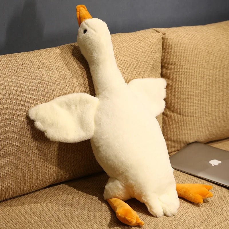Quacktastic Dreams: 50-190cm Giant Duck Plush Sleep Pillow!