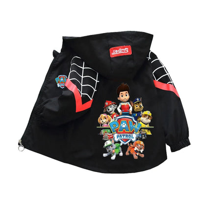 🐾 Paw Patrol Pals™ Spring Hoodie Jacket – Kids’ Cartoon Windbreaker for Boys & Girls (2-8 Years) 🌸🧥
