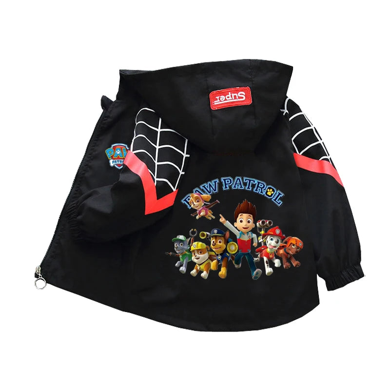 🐾 Paw Patrol Pals™ Spring Hoodie Jacket – Kids’ Cartoon Windbreaker for Boys & Girls (2-8 Years) 🌸🧥