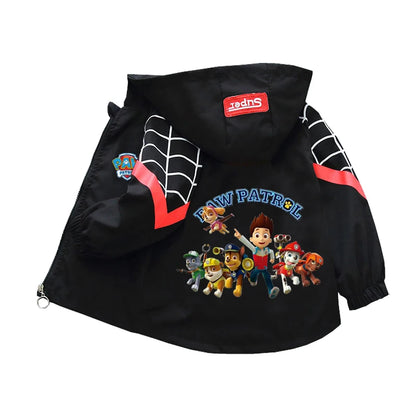 🐾 Paw Patrol Pals™ Spring Hoodie Jacket – Kids’ Cartoon Windbreaker for Boys & Girls (2-8 Years) 🌸🧥
