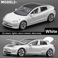 ⚡️ TeslaDream™ 2024 Model 3 Diecast Car – 1:32 Alloy Toy with Lights & Sound | High-Simulation Collectible Gift for Kids & Adults 🚗