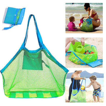 Sandy Tots Mesh Marvel: Versatile Beach & Toy Storage Bag - The Little Big Store
