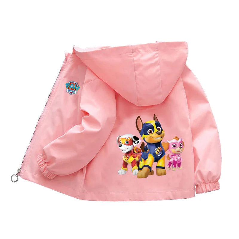 🐾 Paw Patrol Pals™ Spring Hoodie Jacket – Kids’ Cartoon Windbreaker for Boys & Girls (2-8 Years) 🌸🧥