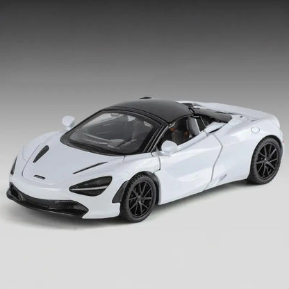 1:32 McLaren 720s Supercar Sports Alloy Diecast Model Car Sound And Light Pull Back Children Toys Cars Birthday Gifts With Kids