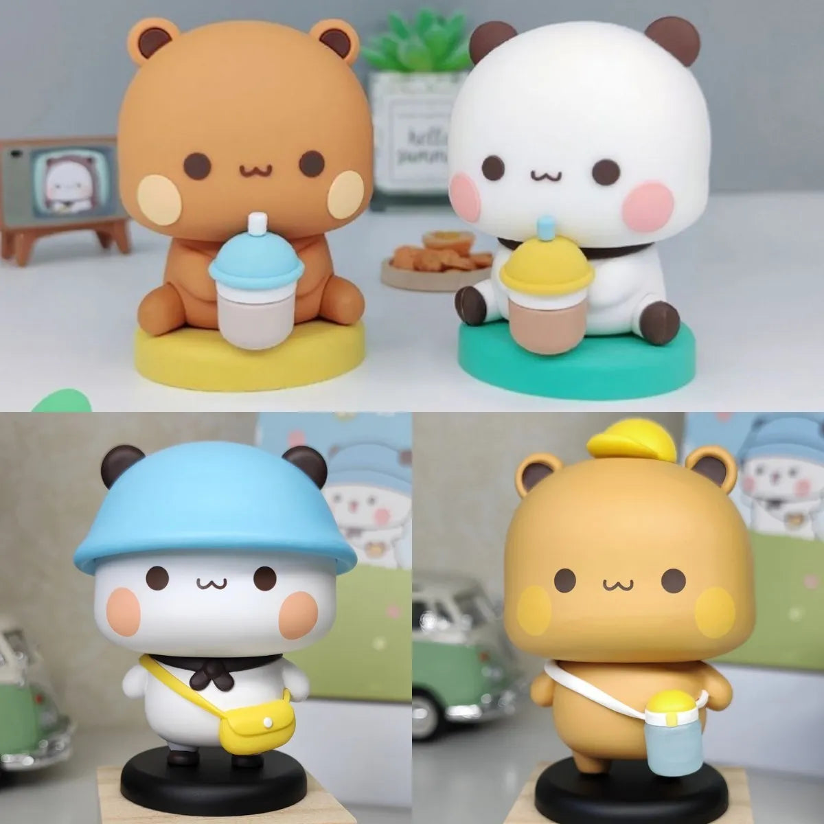 Cute and Cozy: Kawaii Panda Bubu and Dudu LED Night Light – Bring a Whimsical Glow to Your Space! 🐼🌙✨ - The Little Big Store